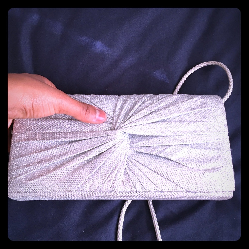 Silver Shimmery Formal Occasion purse